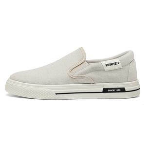 RENBEN Дышащие легкие сбалансированные низкие кеды мужские бежевые, цвет Beige