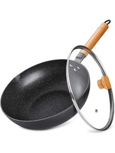 Сковорода для жарки (30 см, антипригарное покрытие, облегченное литье) черного цвета COFI 1453