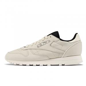 Кроссовки Reebok Classic Leather Unisex, светло-серый/черный