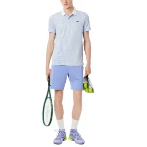 Топ для тенниса Tennis x Daniil Medvedev Performance LACOSTE, 7ij/фиолетовый черный plaid