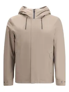 Куртка с капюшоном и застежкой-молнией спереди WOOLRICH, нейтральный