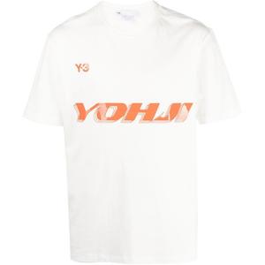 Футболка Y 3 с логотипом Y-3, белый