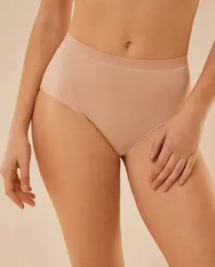 Высокие трусы из гладкой ткани Ysabel Mora, бежевый