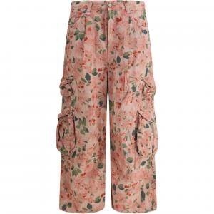 Укороченные карго брюки R13, розовый