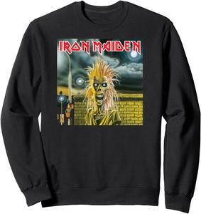 Толстовка с обложкой первого альбома Iron Maiden, черный