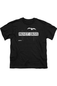 Футболка с коротким рукавом для детей "Гарри Поттер" Тисовая улица Gildan, черный