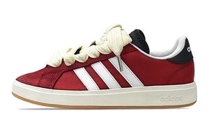 Низкие кроссовки для скейтбординга Grand Court Base 00s Scarlet Moonlight, устойчивые к истиранию, унисекс Adidas, Red