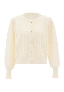 Толстовка NAEMI Strickjacke, белый