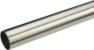 Карниз Liedeco "труба для штор, стильная трубка, карниз 20 мм "Франция", фиксированный размер 120 см, Ø 20 мм, цвет edelstahlfarben