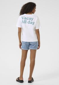 Футболка с принтом Kaffe, белый