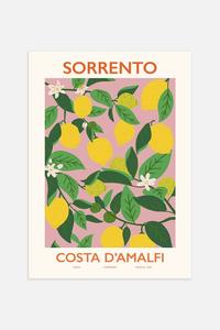 Плакаты сорренто Postery, 30x40 см, желтый