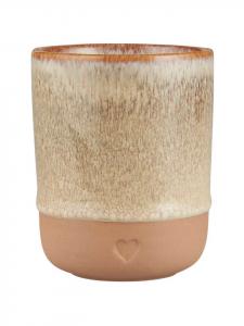 Кружка HEART Natural Brown без ручки 190 мл IB Laursen