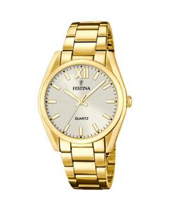 F20640/1 Женские часы Boyfriend из золотой стали Festina, золотой