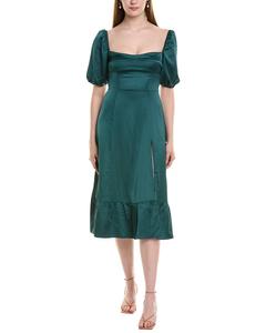 Платье миди JL LUXE, зеленый