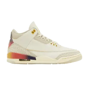 Кроссовки Air Jordan J. Balvin x Air Jordan 3 Retro 'Medellín Sunset' Sample, кремовый