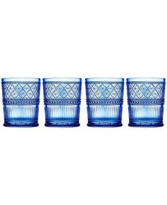 Набор из 4 бокалов для коктейля «Двойной Олд Фэшн» от Claro Godinger, синий