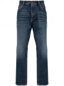 Прямые джинсы с логотипом DOLCE & GABBANA, синий