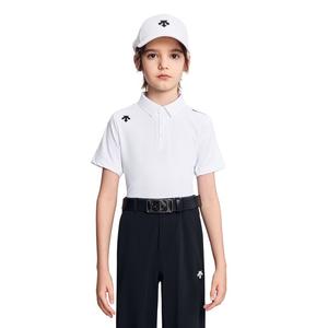 Детский комплект из двух предметов одежды для игры в гольф Descente, wt-brilliant белый