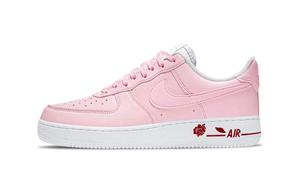 Nike Кроссовки для скейтбординга Air Force 1 Rose Abrasion Resistant Low top Unisex розовые белые