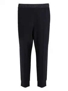 Джоггеры с поясом в клетку BOSS, черный