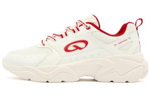 QIAODAN Нескользящие износостойкие низкие повседневные туфли женские бежево-красные