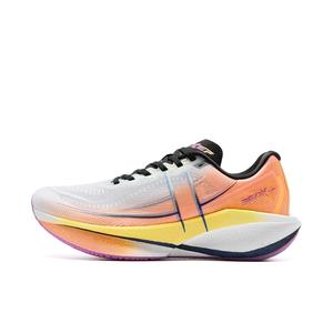 XTEP Кроссовки женские 360X 2.0 с низким верхом, классические, белые, флуоресцентные, нежно-оранжевые