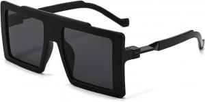 Солнцезащитные очки Melrose Luxury Y2K Punk прямоугольной формы для женщин, классические, модные, с защитой от УФ-излучения UV400, винтажные, для активного отдыха, модель 9027, Black