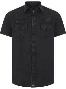 Повседневная рубашка Jan Vanderstorm Comfort fit Button Up Shirt Alpri, темно-серый