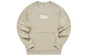 Белый Маунтинеринг Свитшот Мужской Капучино Хаки FILA FUSION