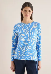 Двухцветная блузка с длинными рукавами Cecil, Blau