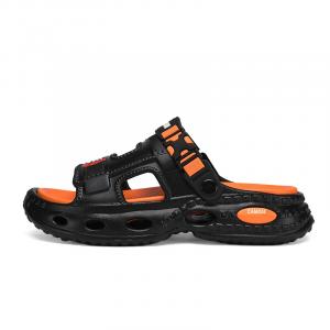 CAMOSI Слайдеры мужские черно-оранжевые, цвет Black Orange