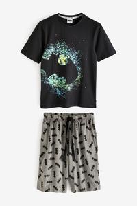 Мужская короткая пижама из «Звездных войн мандалорца» Brand Threads, черный