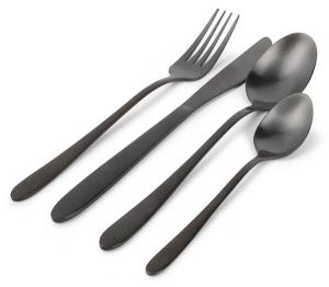 Набор столовых приборов Ona Slim - 4-teilig, черный