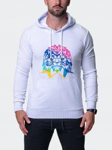 Толстовка с капюшоном Neon White MACEOO
