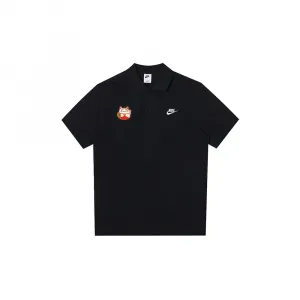 Рубашка поло унисекс черная Nike, черный
