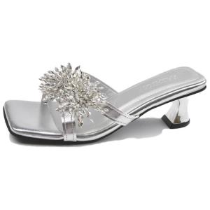 Тапочки-слайды женские, устойчивые к истиранию, серебристые TAFN, Silver