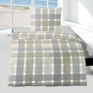 Постельное белье Dream Sleep Seersucker Charlotte Green 135x200 см + 80x80 см