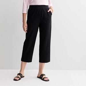 Женские укороченные брюки relaxed jersey Croft & Barrow, Mineral Black