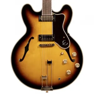 Электрогитара Epiphone Sheraton с фрикционной системой Frequensator и премиальным чехлом для переноски, винтажный солнечный оттенок
