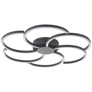 Светильник потолочный Brilliant Fico, черный