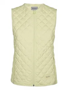 Стеганый жилет с логотипом MAX MARA, желтый