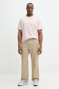 Хлопковая футболка Guess Jeans, розовый