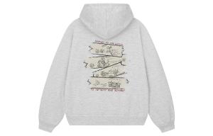 Толстовка унисекс с капюшоном, утолщенные, плотные Disney, heather серый fleece-lined