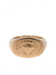 Кольцо с мотивом головы Медузы Versace, золотистый