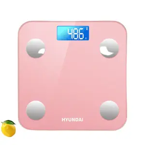 Электронные весы для измерения веса и состава тела Smart Body Fat Measurement для домашнего использования, точные, компактные, высокая точность B96 HYUNDAI, B96 Battery Powder