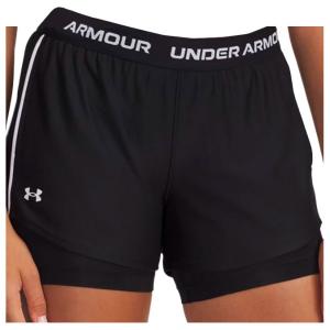 Женские шорты 2 в 1 в стиле tech play up Under Armour, черный