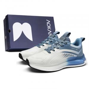 Низкие повседневные кроссовки Popcorn мужские бело-синие AOKANG, бело-синие [Стандартный размер спортивной обуви]