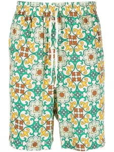 Шорты Faïence с принтом Drôle De Monsieur, зеленый