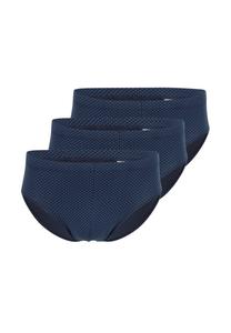 Мини-трусы / трусы, упаковка из 3 шт., повседневный хлопок, органический хлопок SCHIESSER, темно-синий