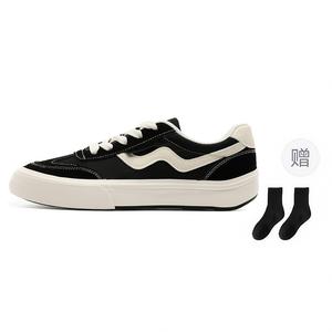 Fawn Miri Износостойкие мужские скейтерские кеды лоу-топ Black Rice с носками, цвет Black Rice-Comes with Socks